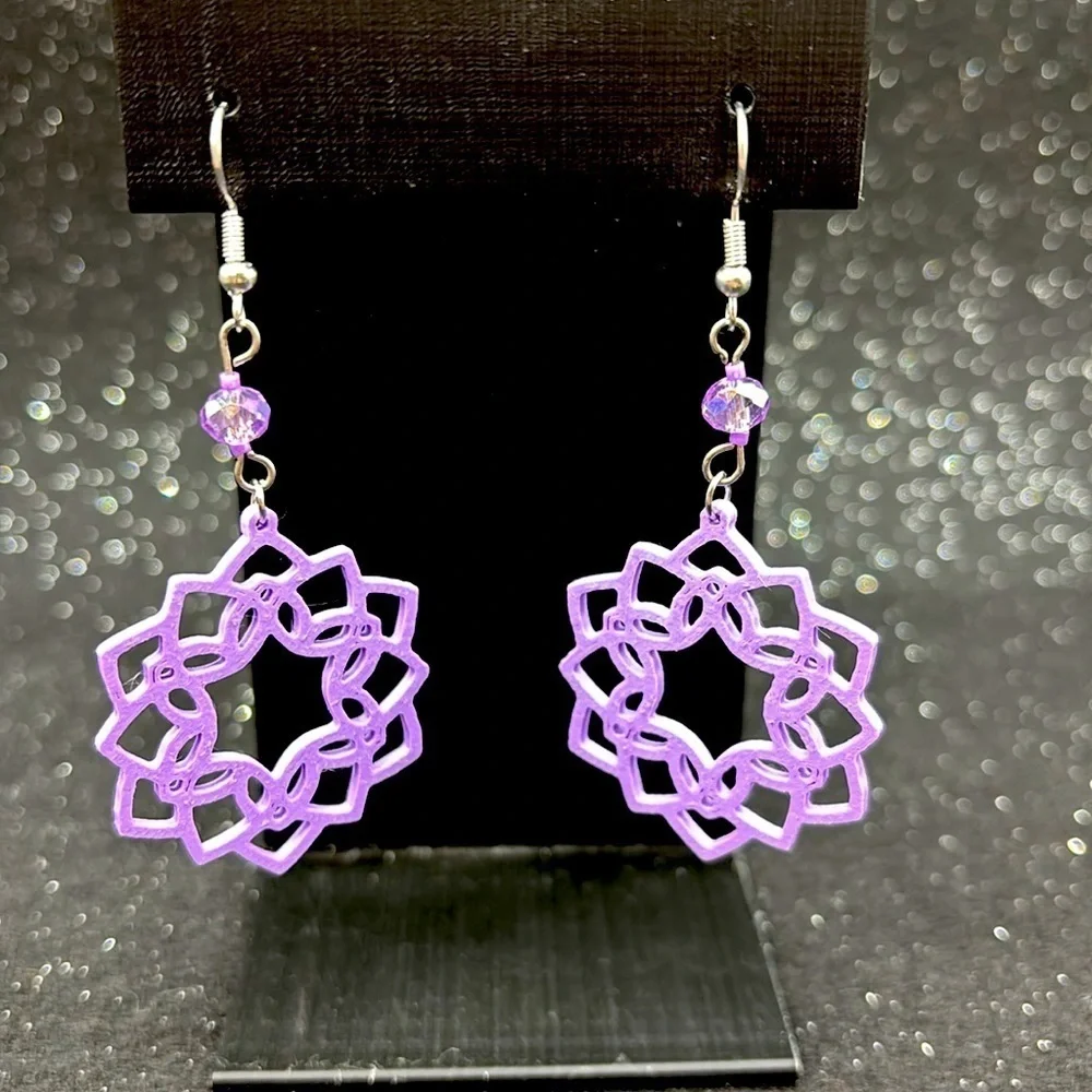 Purple  Earrings
